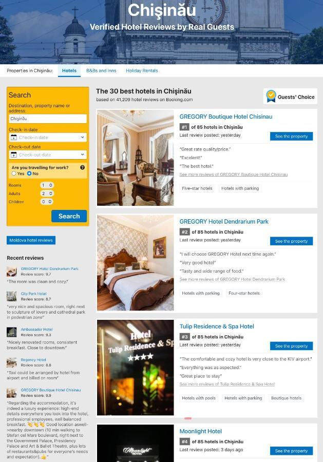 Gregory Boutique Hotel צ'יסינאו מראה חיצוני תמונה